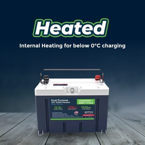 12V 120AH Group 27 LiFePO4 Battery Cranking & Deep Cycle Lithium Battery (Dual Purpose) - Image 12