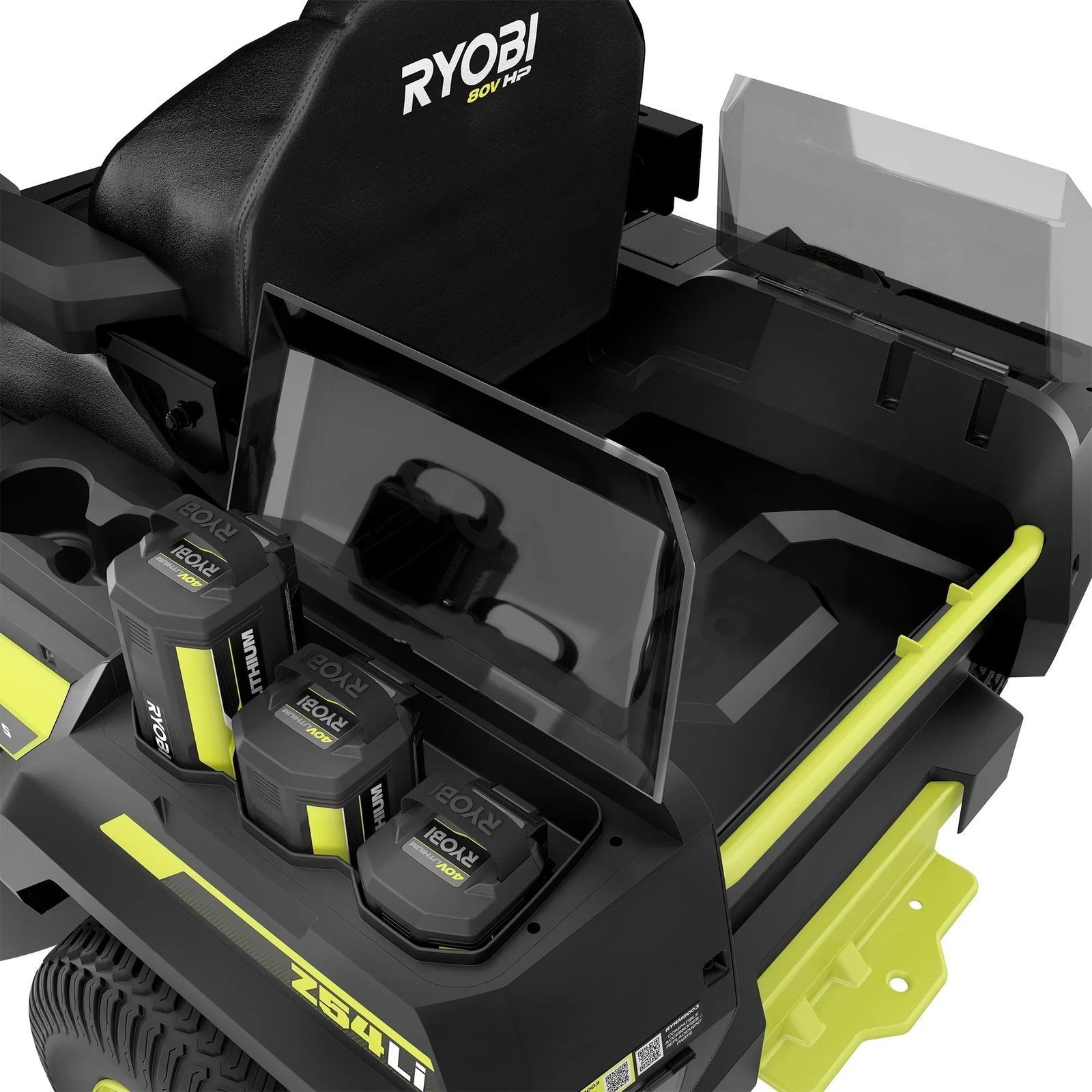 80V Max HP Lithium 54″ Brushless Electric Zero Turn Lawn Mower - Image 8