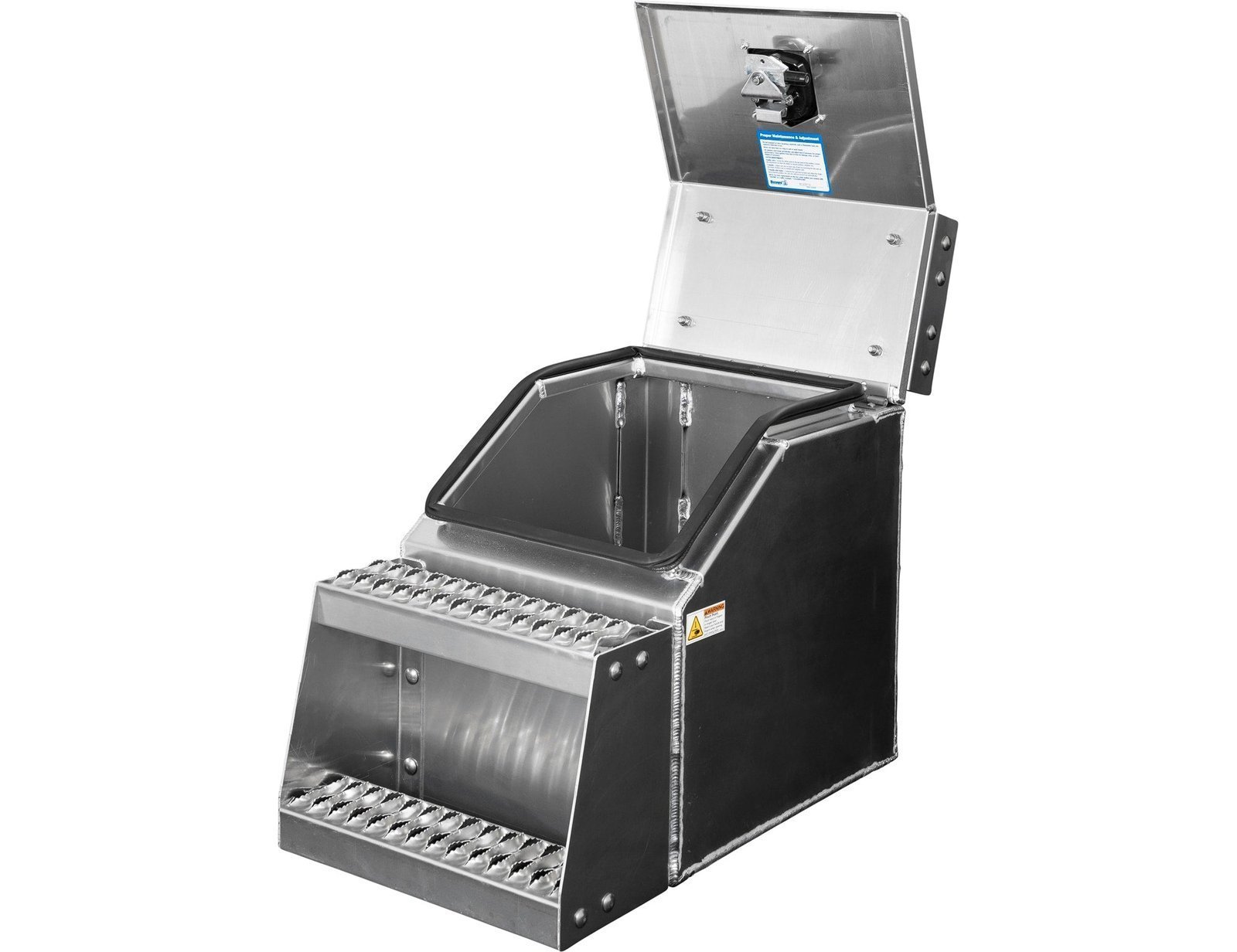 Buyers Products 28-in x 24-in x 19-in Smooth Aluminum Step Box Truck Tool Box 1705285 - Image 5