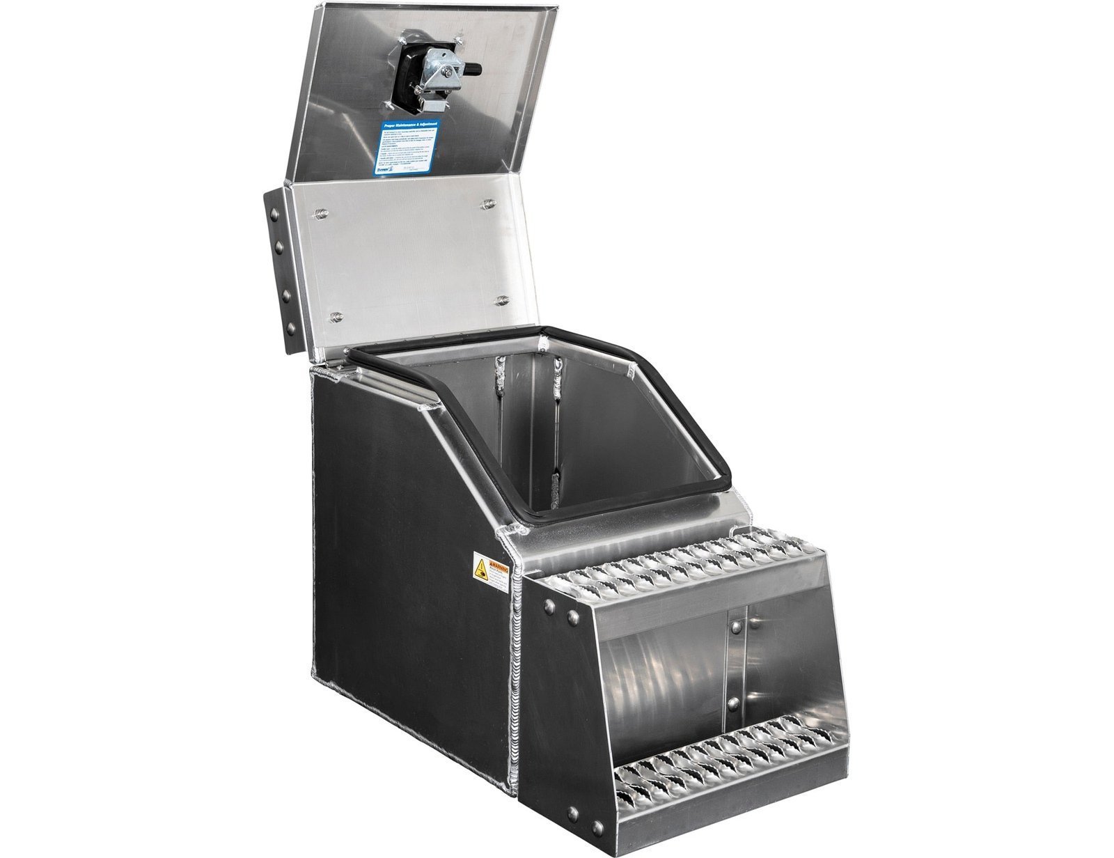 Buyers Products 28-in x 24-in x 19-in Smooth Aluminum Step Box Truck Tool Box 1705285 - Image 3