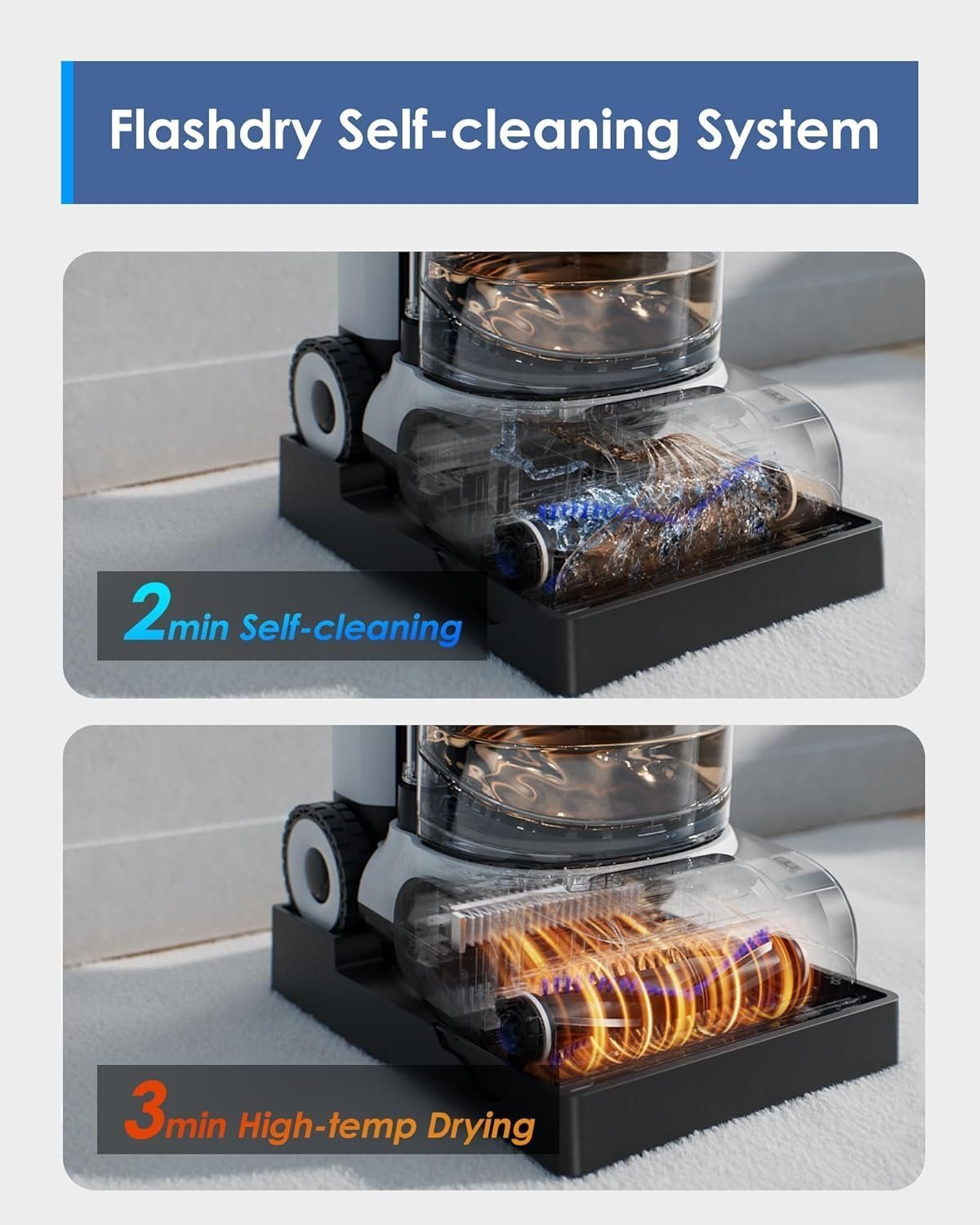 Tineco CARPET ONE Cruiser Smart Carpet Cleaner with Self-Cleaning & FlashDry - Image 5