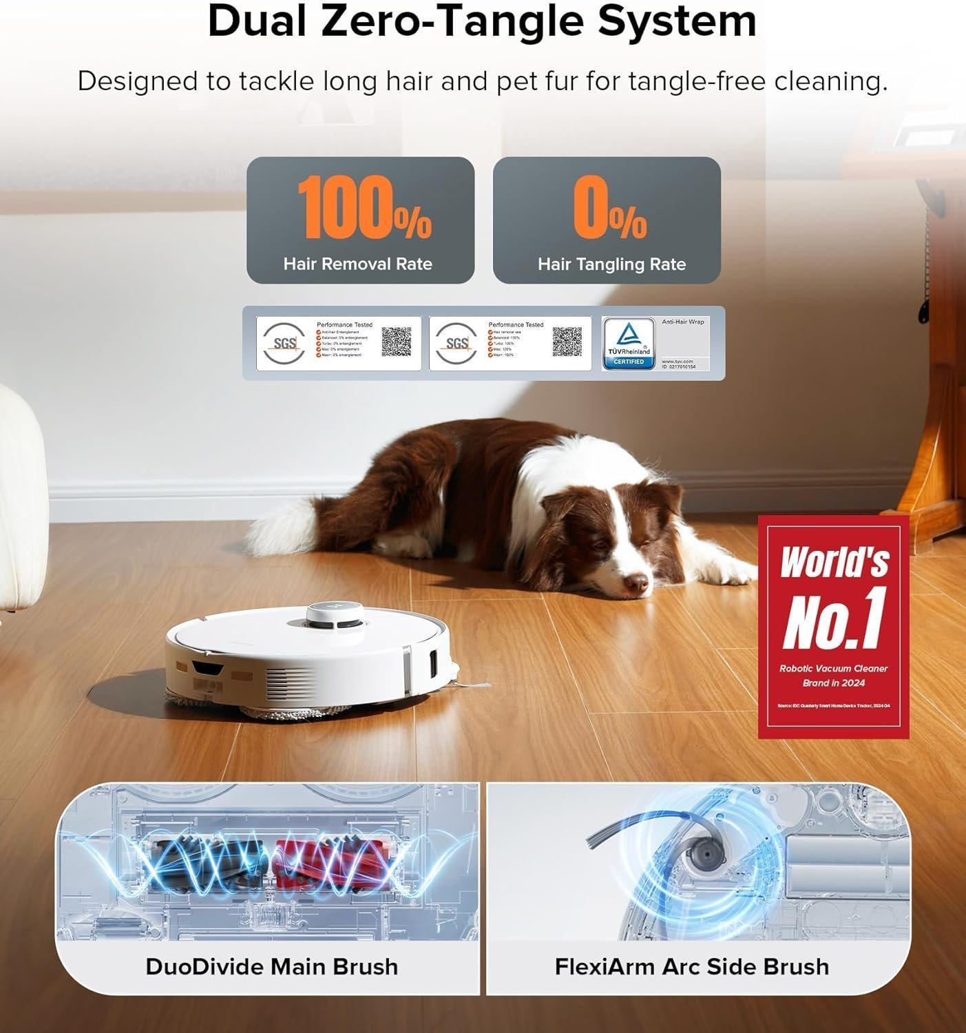 Roborock Qrevo Edge S5A Robot Vacuum & Mop, 18,500Pa, Zero-Tangle - Image 19