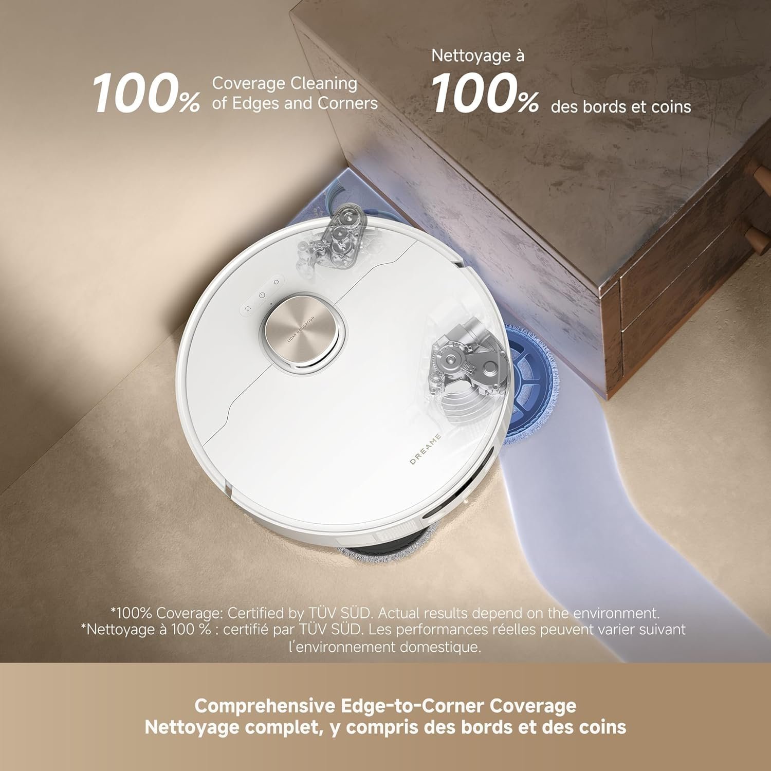 DREAME L50 Ultra Robot Vacuum & Mop, 19,500Pa, Auto-Empty - Image 6