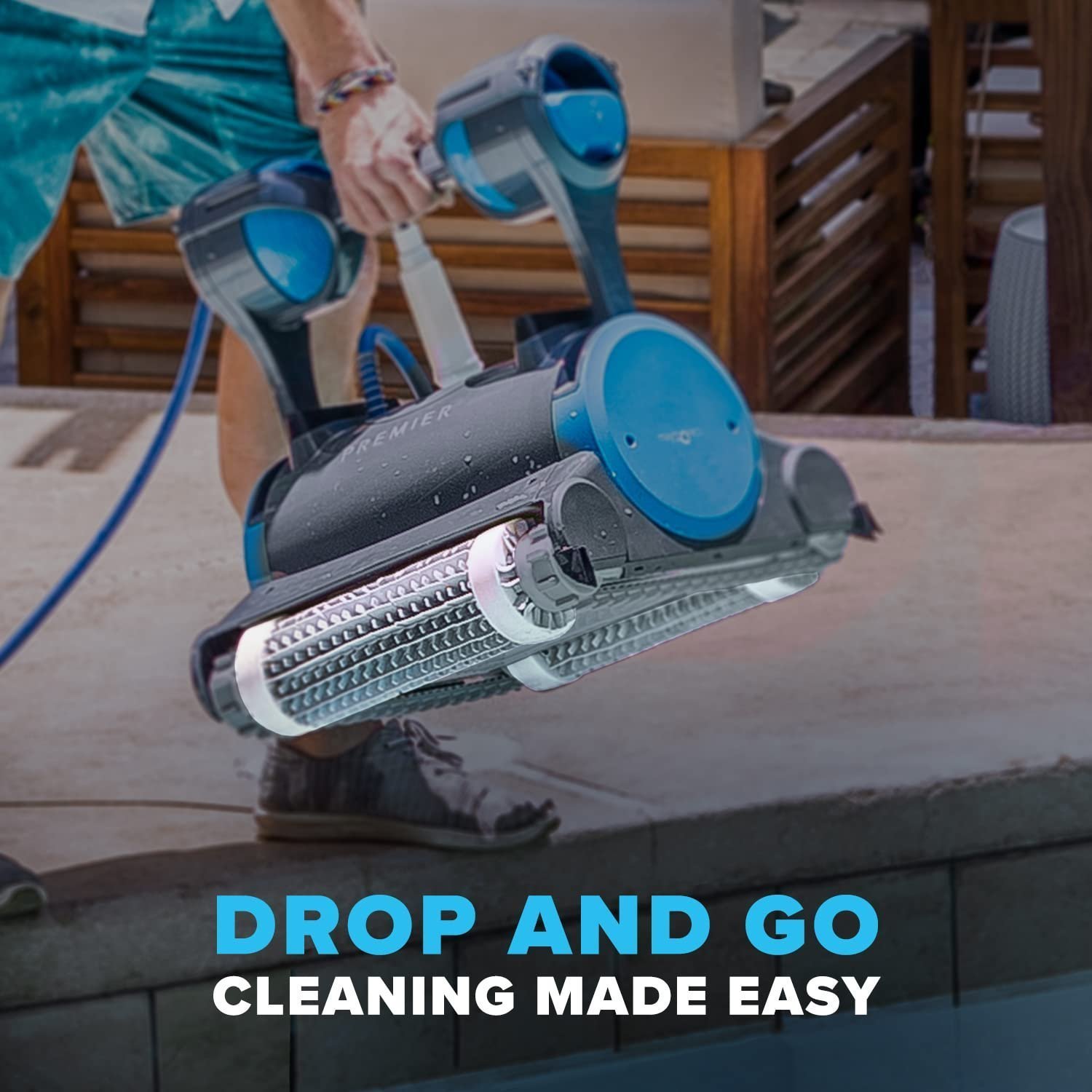 Dolphin Premier Robotic Pool Cleaner 2024 for Inground Pools up to 50ft - Image 4