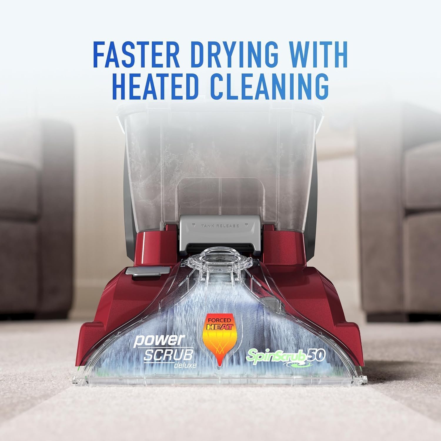 Hoover PowerScrub Deluxe Carpet Cleaner for Carpet & Upholstery with Tools - Image 10
